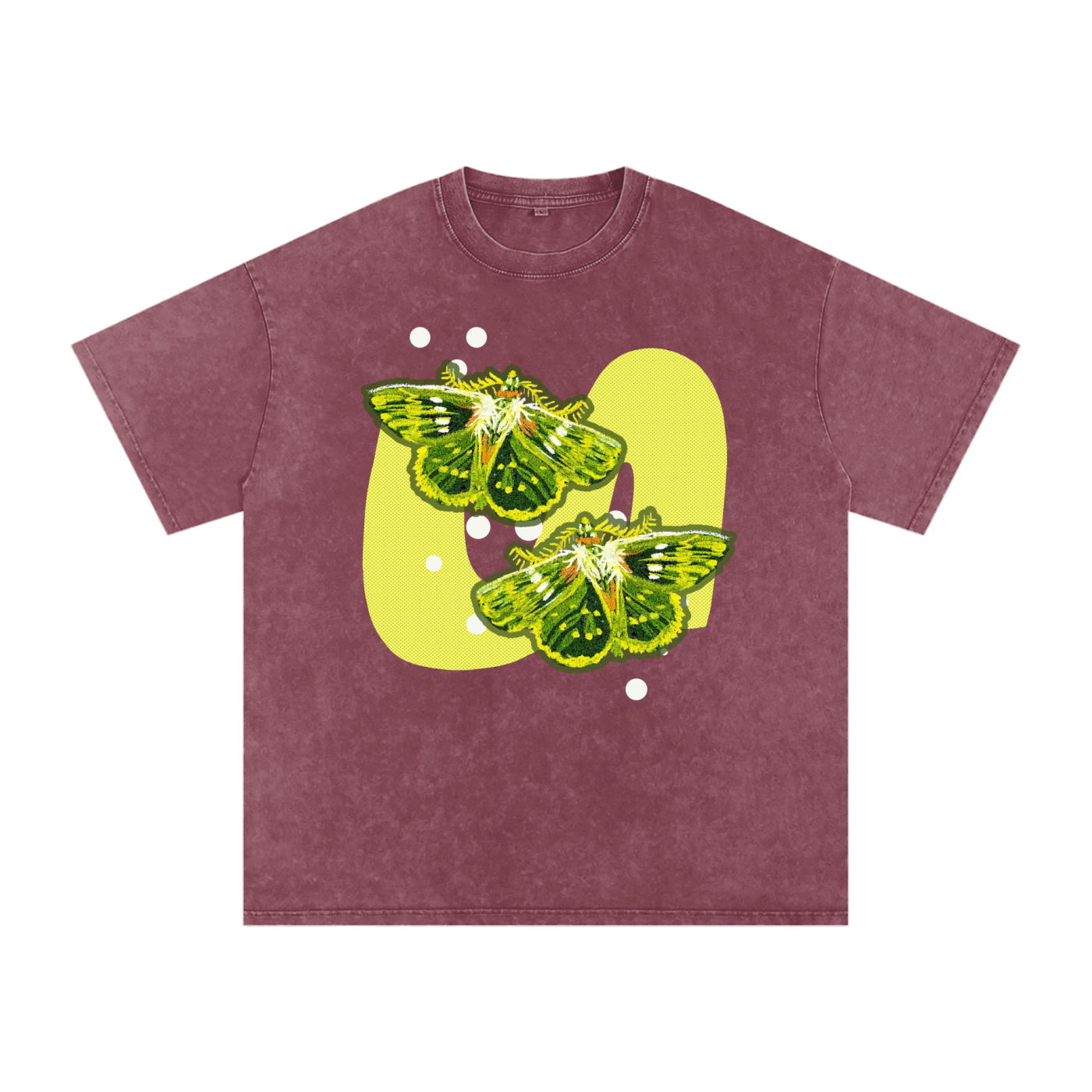 Moths Snow Washed Tee