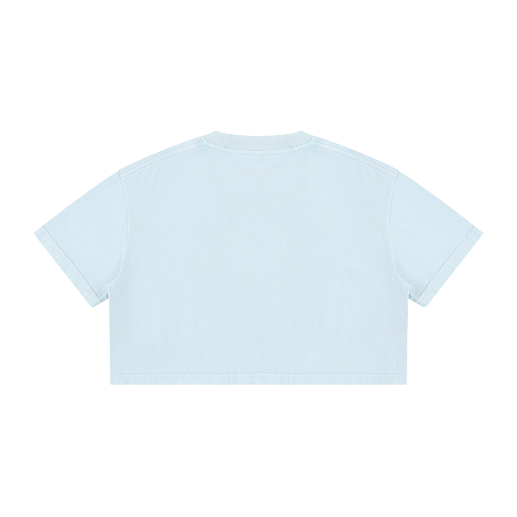 Estradiol Mineral Wash Cotton Crop T-Shirt