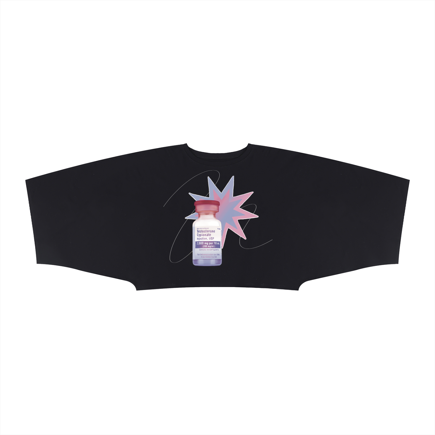 Testosterone Boxy Batwing Tee