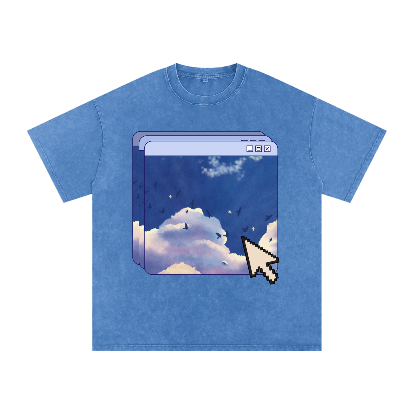 9 AM Snow Washed Tee