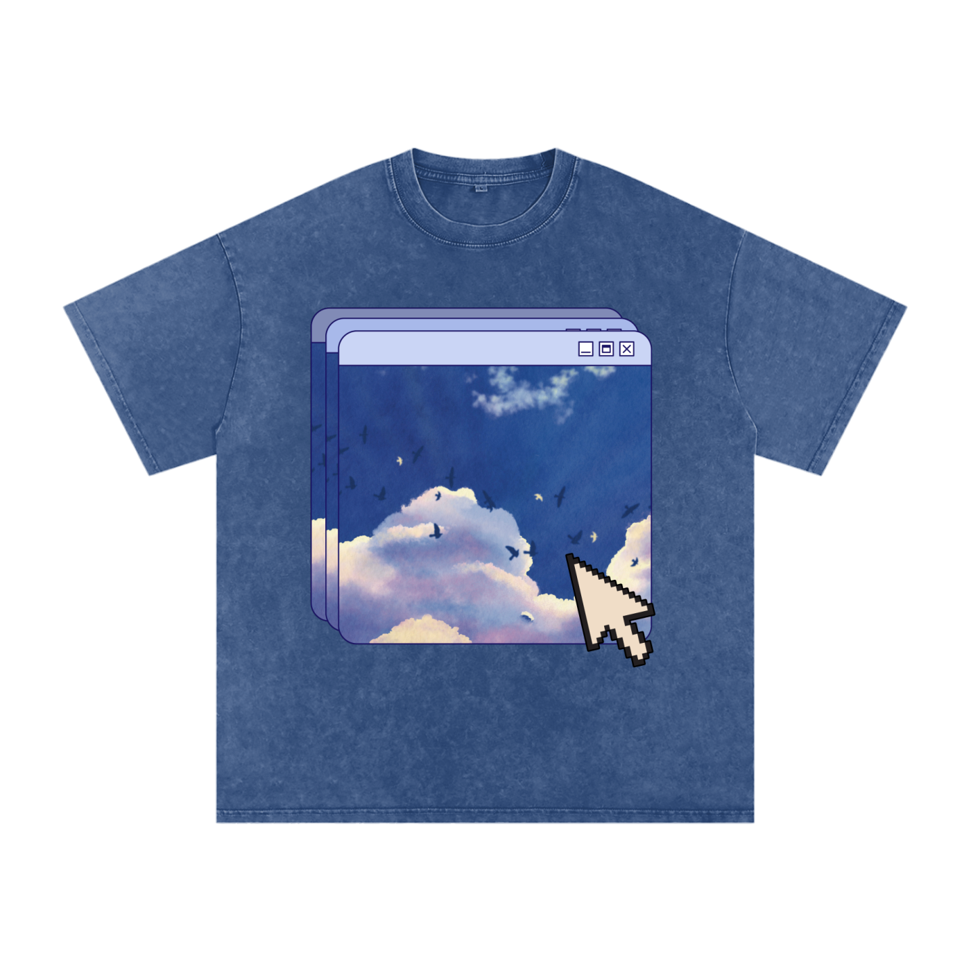 9 AM Snow Washed Tee