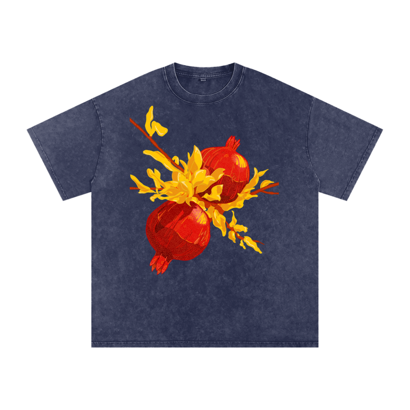 Pomegranate Snow Washed Tee