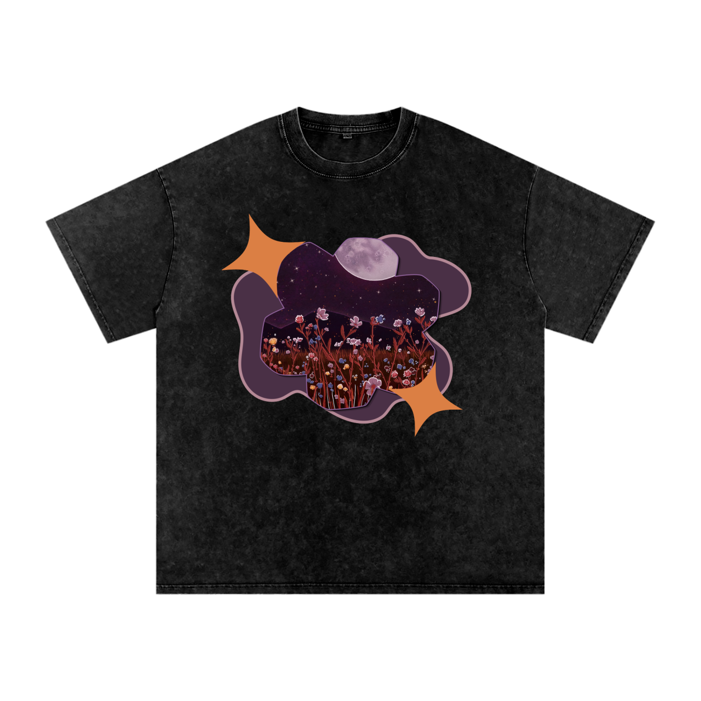 Midnight Snow Washed Tee