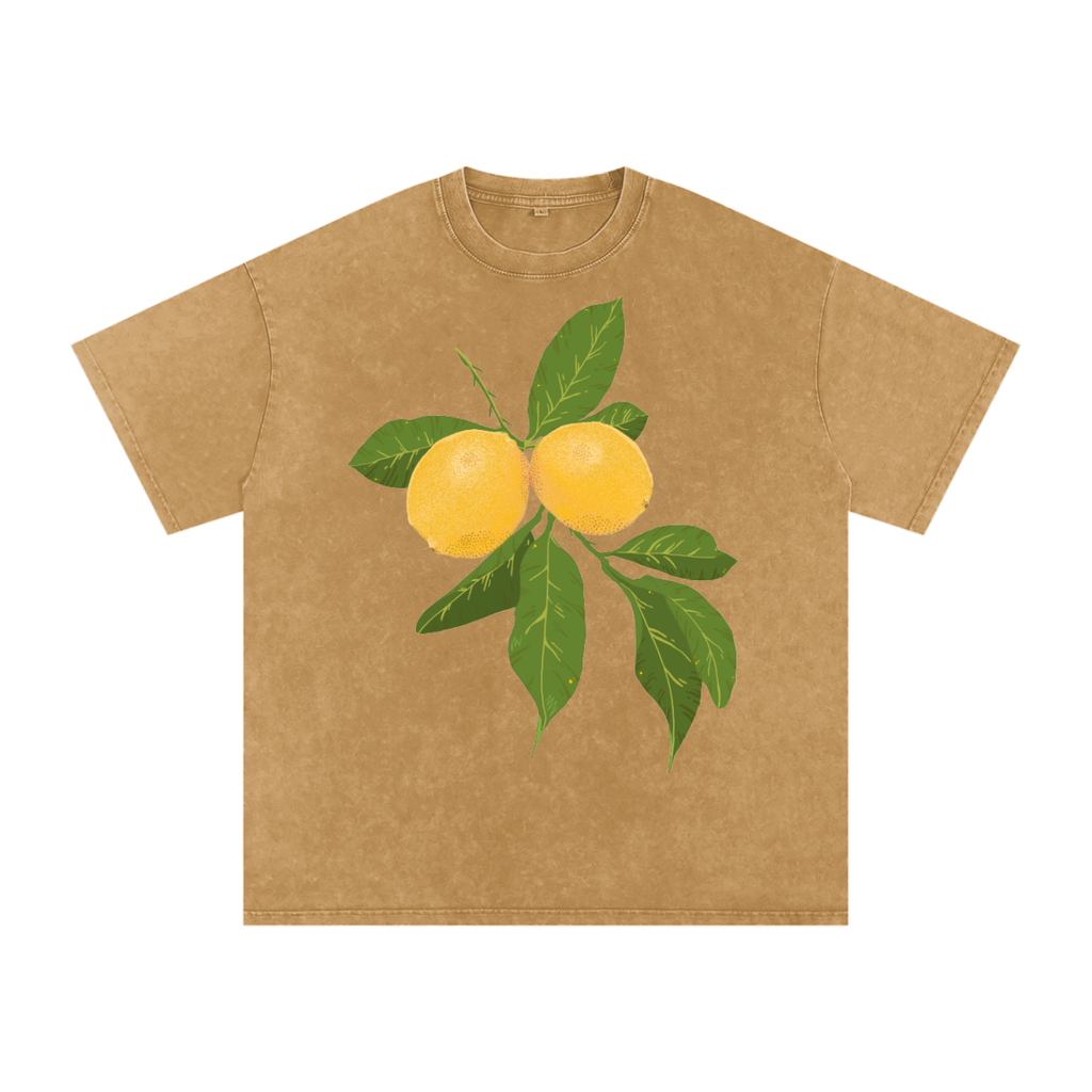 Lemon Snow Washed Tee