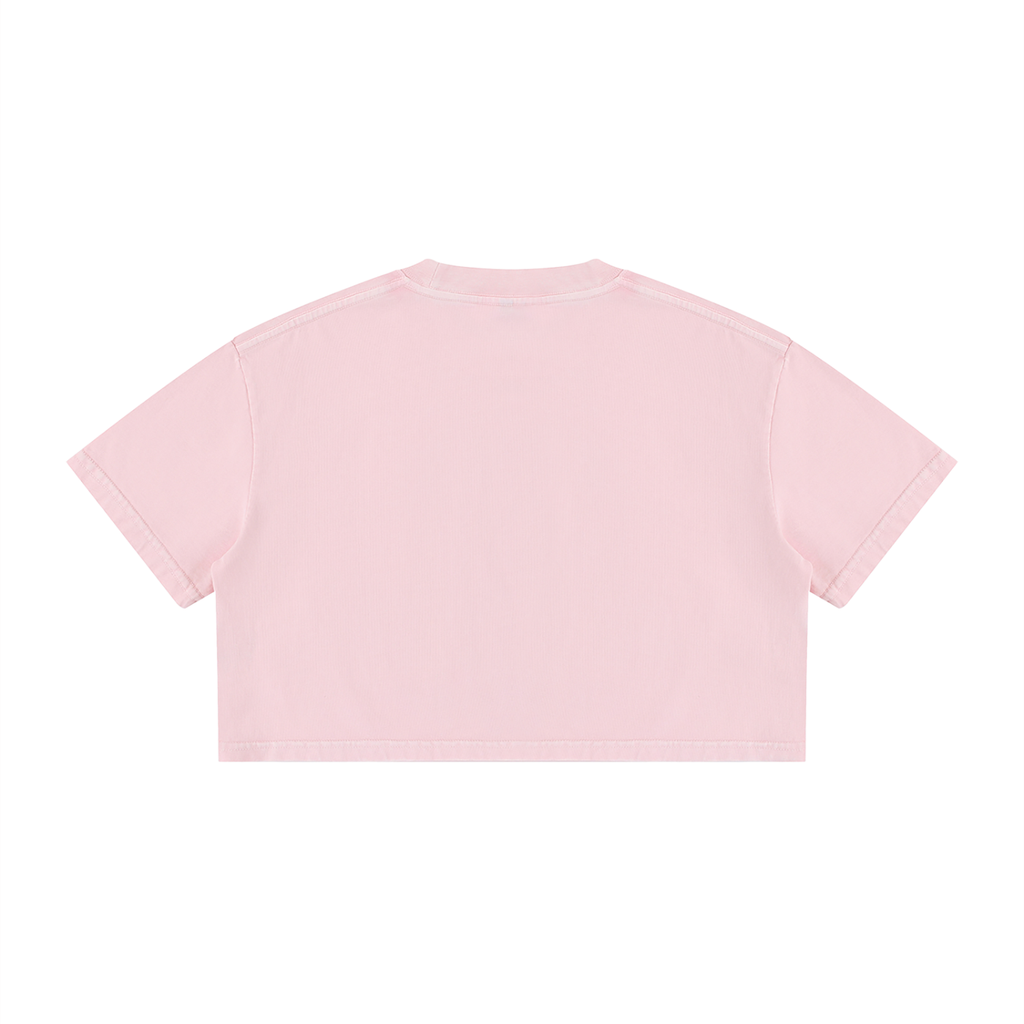 Testosterone Mineral Wash Cotton Crop T-Shirt