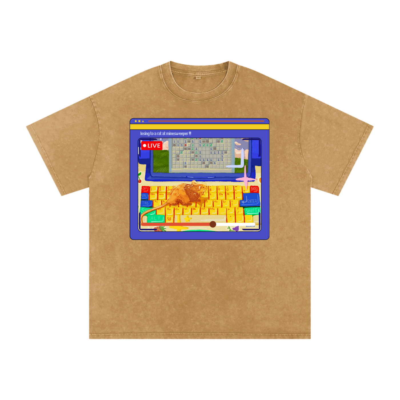 Minesweeper Snow Washed Tee