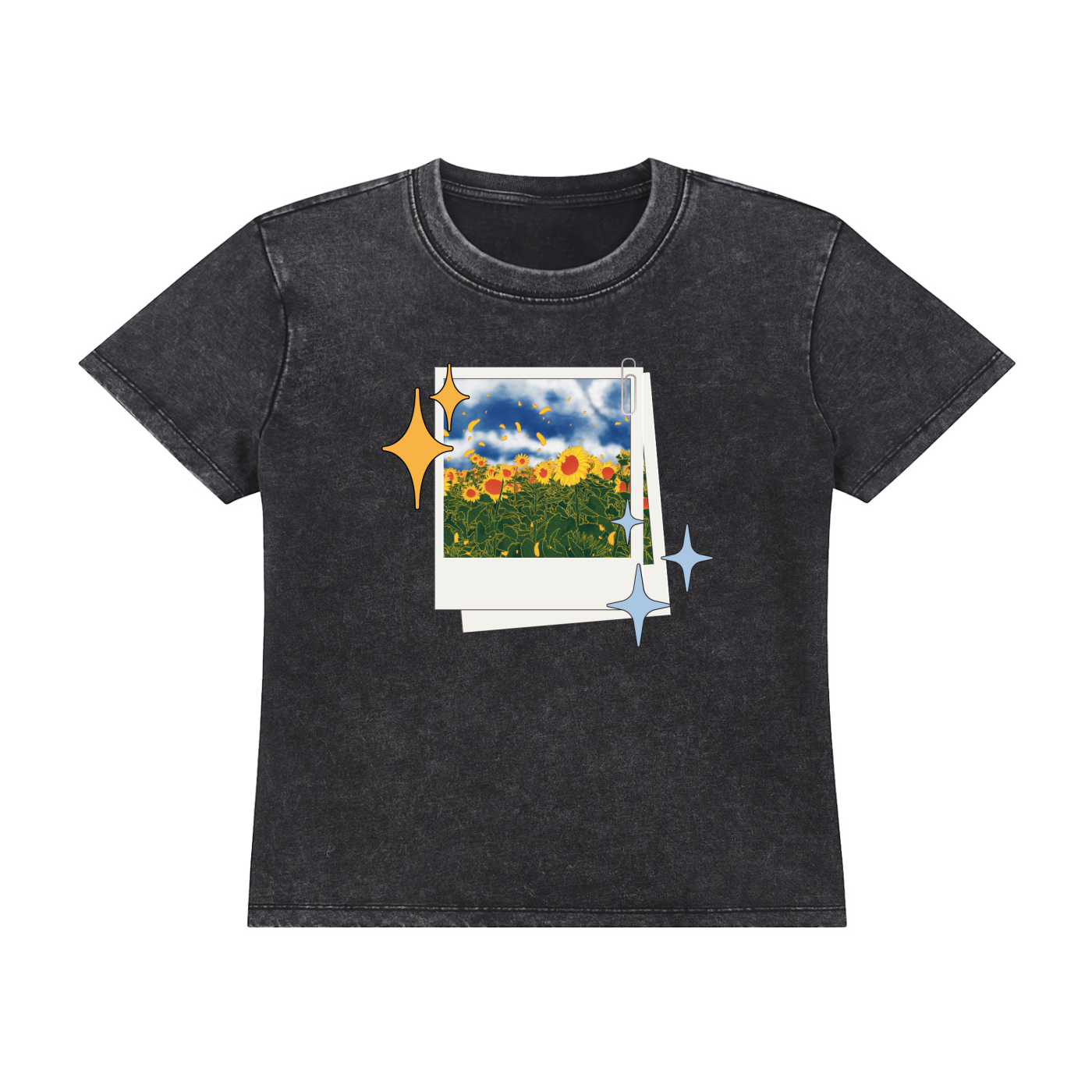 Sunflowers Vintage Wash Tee
