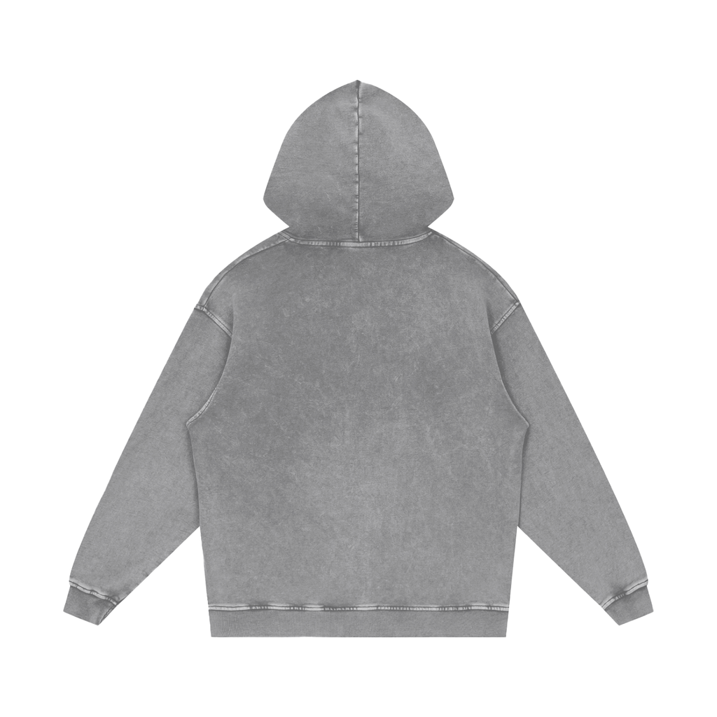 Estradiol Snow Washed Loose Cotton Hoodie