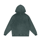 Apple Snow Washed Loose Cotton Hoodie