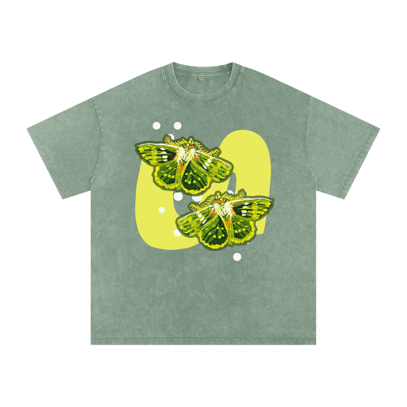 Moths Snow Washed Tee