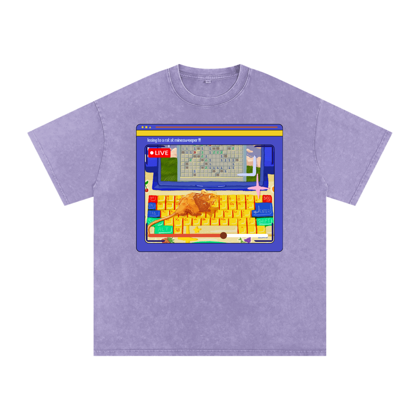 Minesweeper Snow Washed Tee