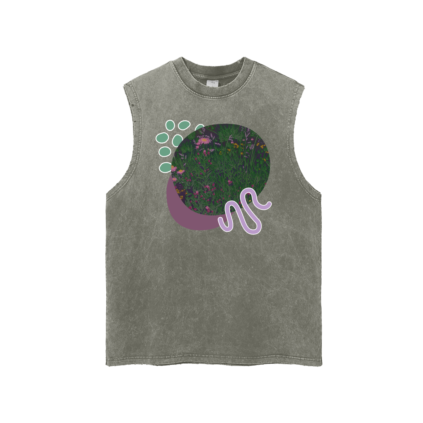 Wildflowers Snow Washed Tank