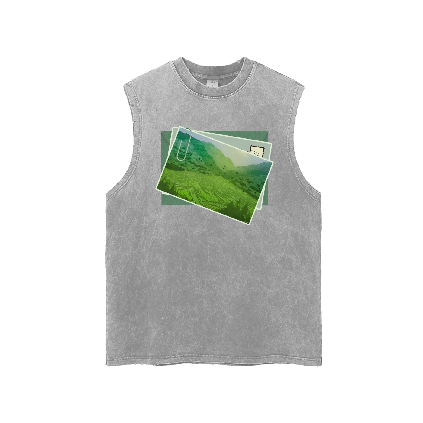 10 am Snow Washed Tank
